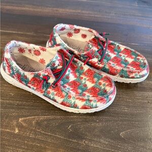 Festive Red and Green Hey Dudes